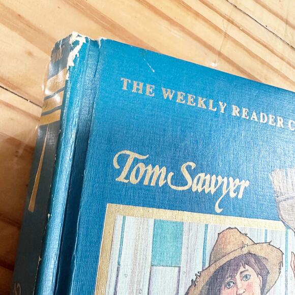 Vintage 1983 Tom Sawyer Weekly Reader Classics Hardcover Mark Twain - Picture 2 of 6
